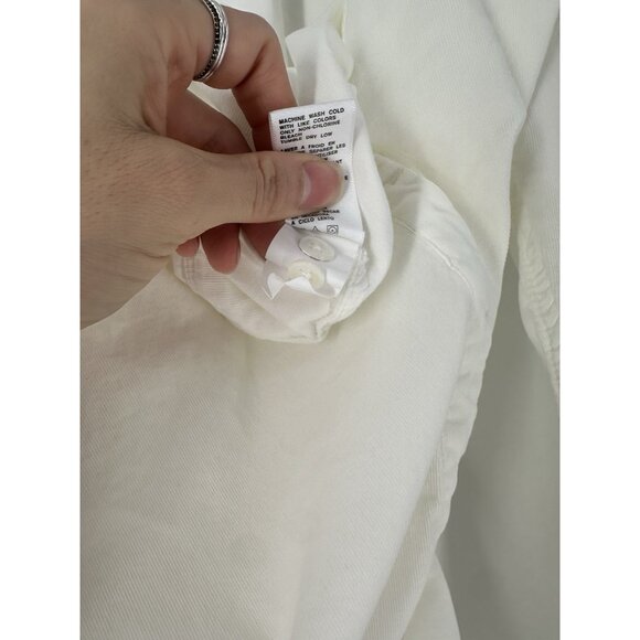 James Perse Jumpsuit Ivory Ultra Fine Corduroy $325 Women’s XL Read - Picture 9 of 12